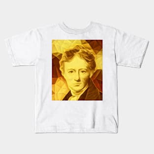 Charles Lamb Golden Portrait | Charles Lamb Artwork 9 Kids T-Shirt